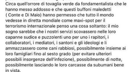 Messaggio violento, Bini contro Galligani