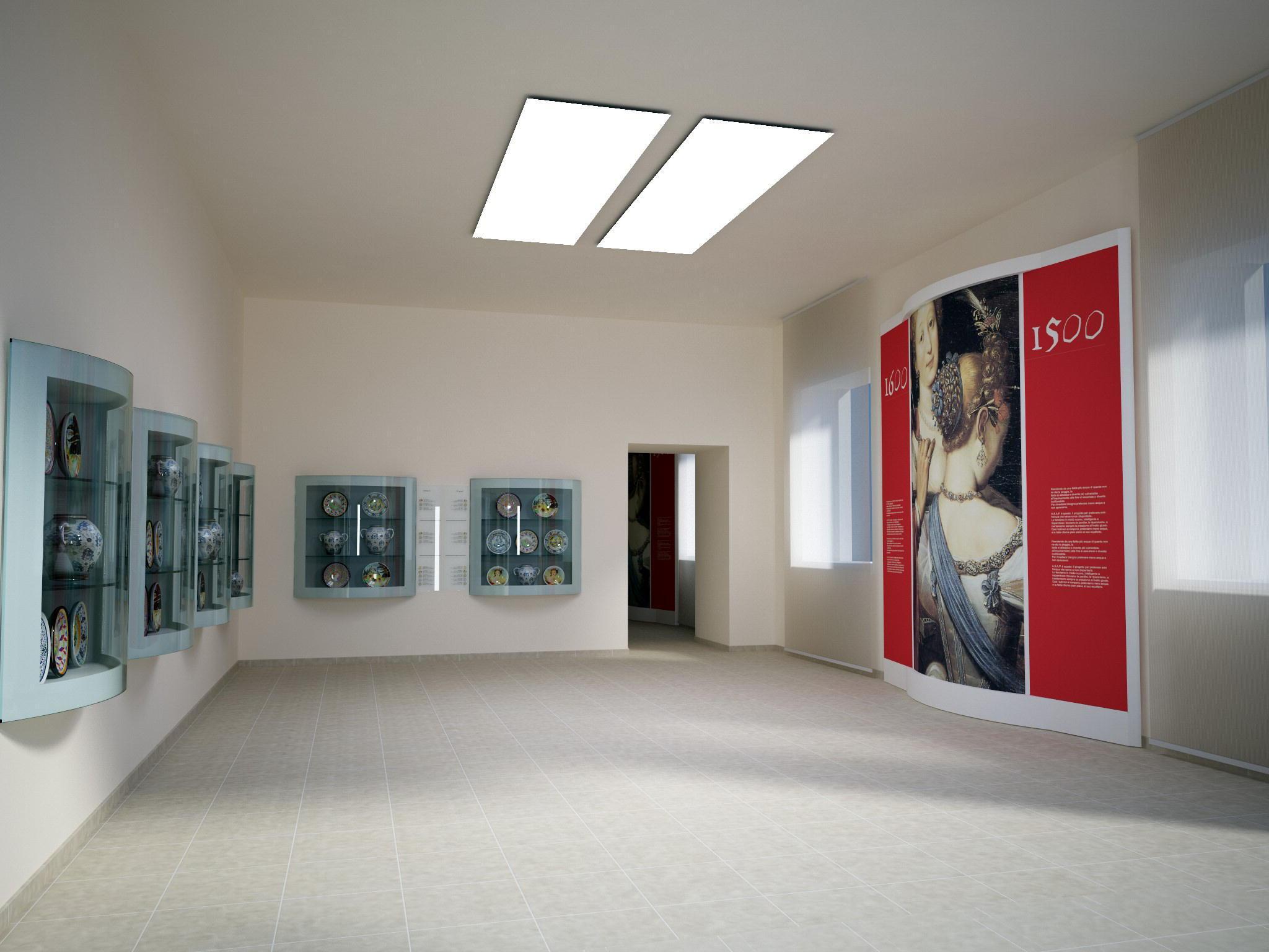 Una sala del Museo della Ceramica di Montelupo