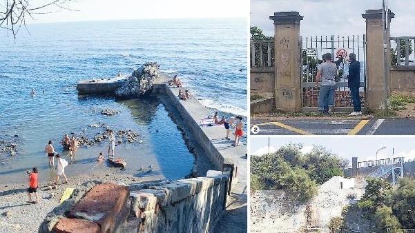 La spiaggia del Pendola chiusa da due mesi: «Scala pronta, per aprirla serve accordo tra Comune e proprietà»