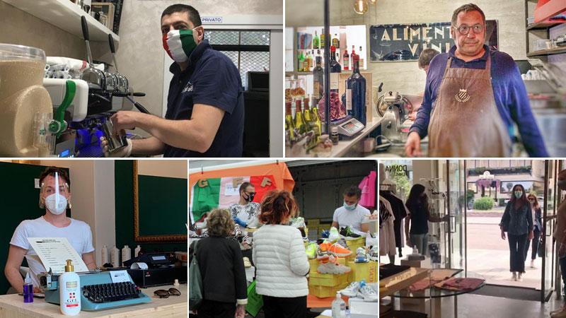 Un barista di Grosseto nel suo bar. Paolo Baratta. Salvatore Porcu. Il mercato settimanale di Prato. L’apertura di Rebecchi a Viareggio