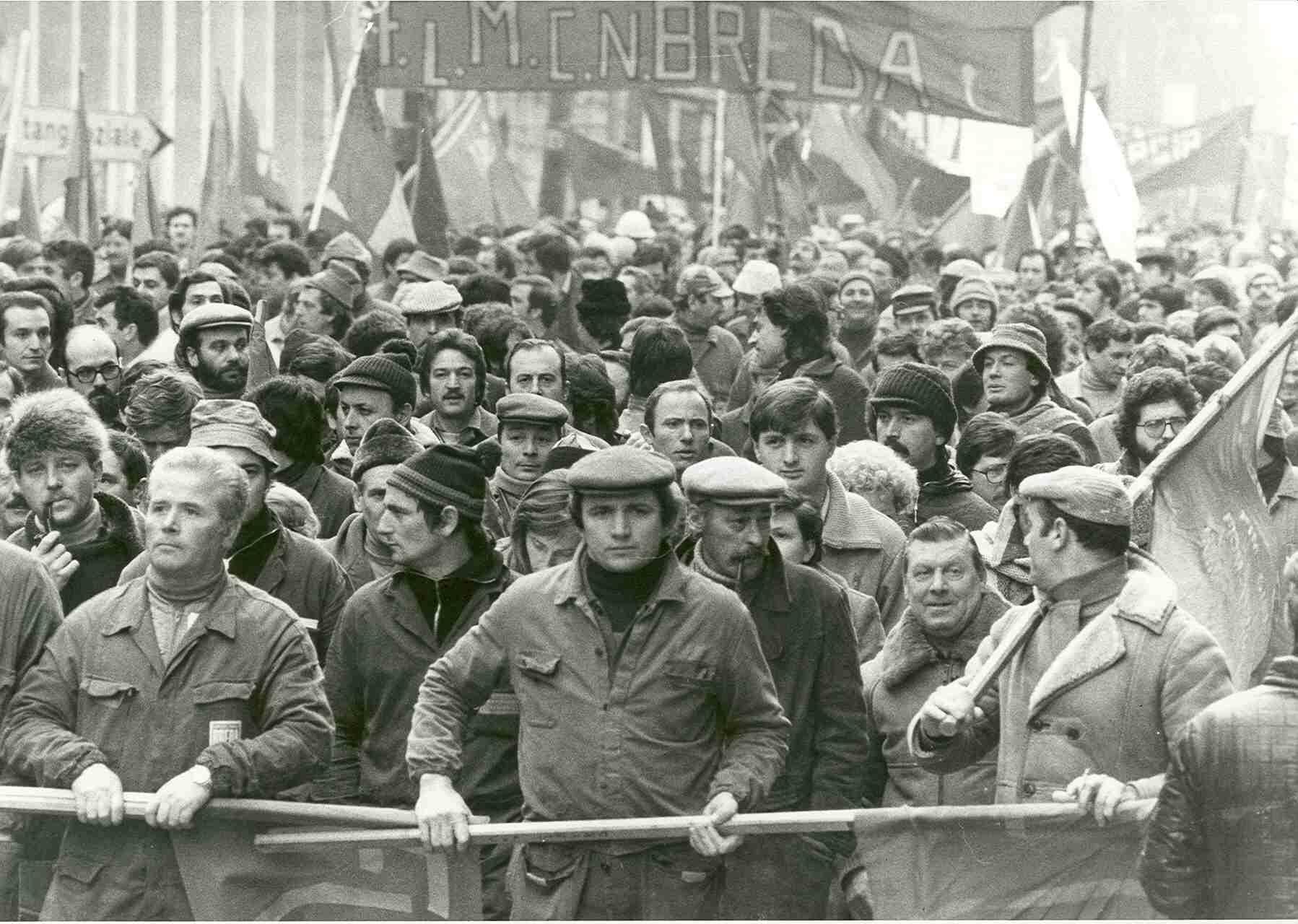 Uno sciopero alla Breda nel 1969