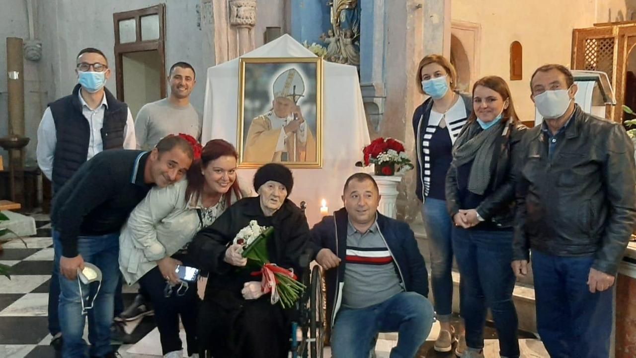 Maria Ignazia Casula con la sua famiglia