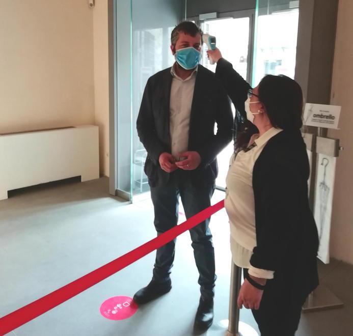 Al Pretorio col termoscanner Mostre gratis fino al 3 giugno 