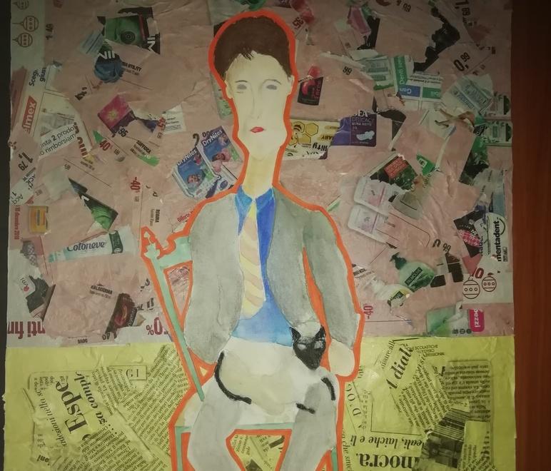 Gli studenti del “Chierici” regalano parole e colori al disegnatore Scarabottolo 