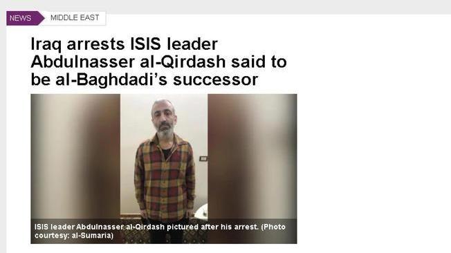 Arrestato probabile successore Baghdadi