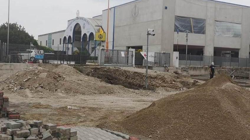 In cantiere per la costruzione del nuovo tempio Sikh