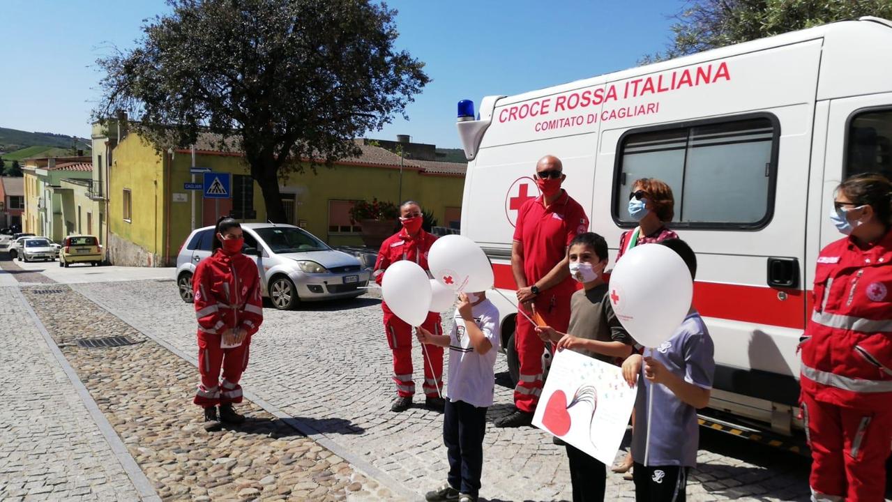 Soleminis: i bambini donano il premio alla Croce Rossa