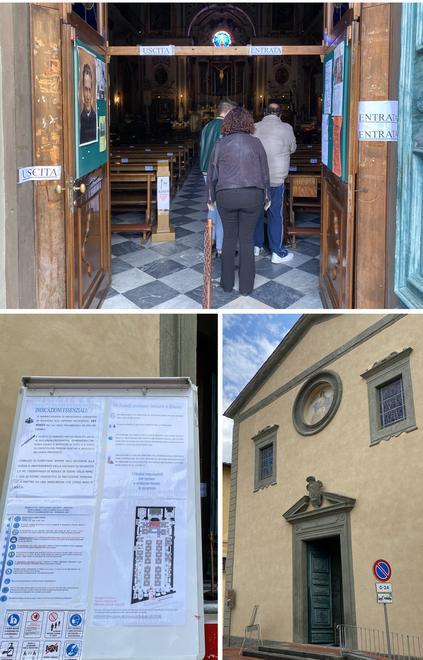 Bientina, le nuove regole in chiesa 