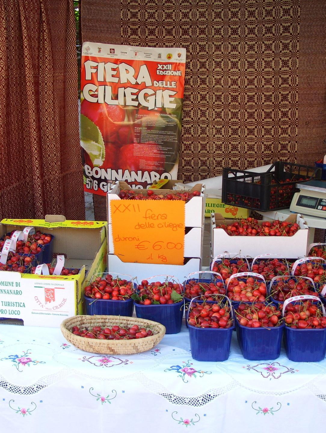 Bonnanaro, annullata la fiera delle ciliegie 