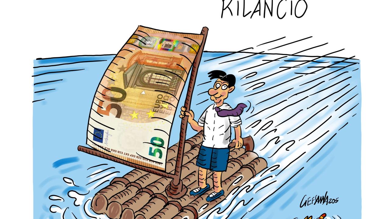 La vignetta di Gef: scontro sul bilancio tra Regione e Governo