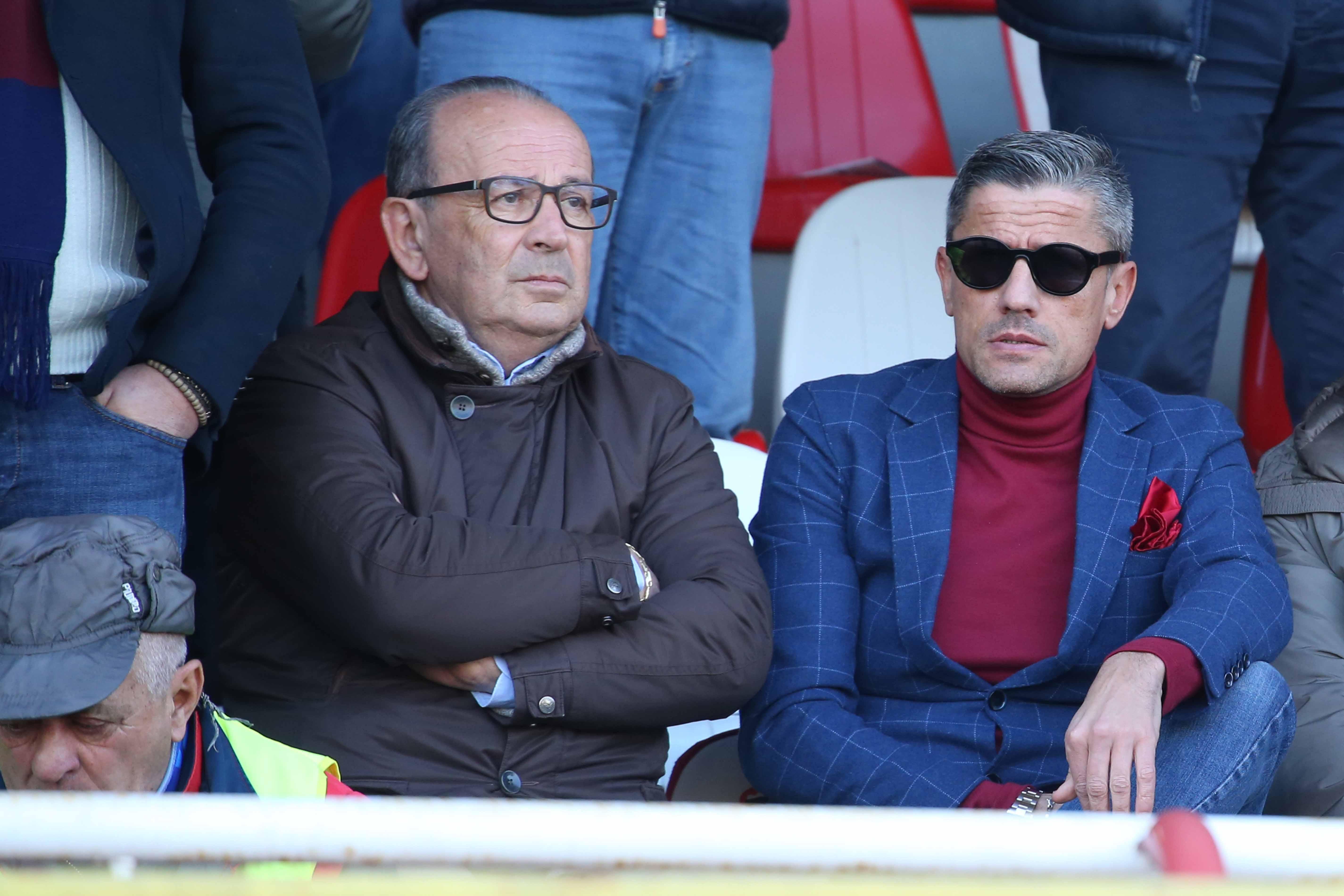 Il presidente della Reggiana Luca Quintavalli con il vice presidente Mauro Rondanini
