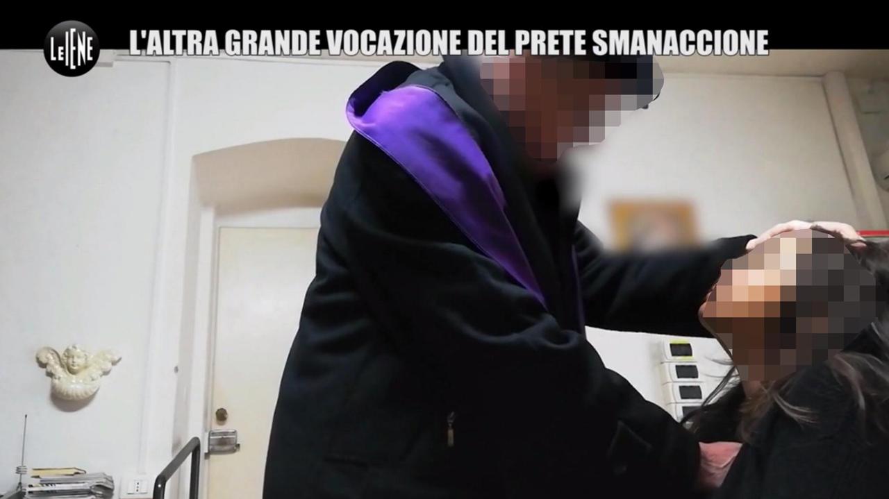 Un fermo immagine del servizio delle Iene andato in onda su Italia 1