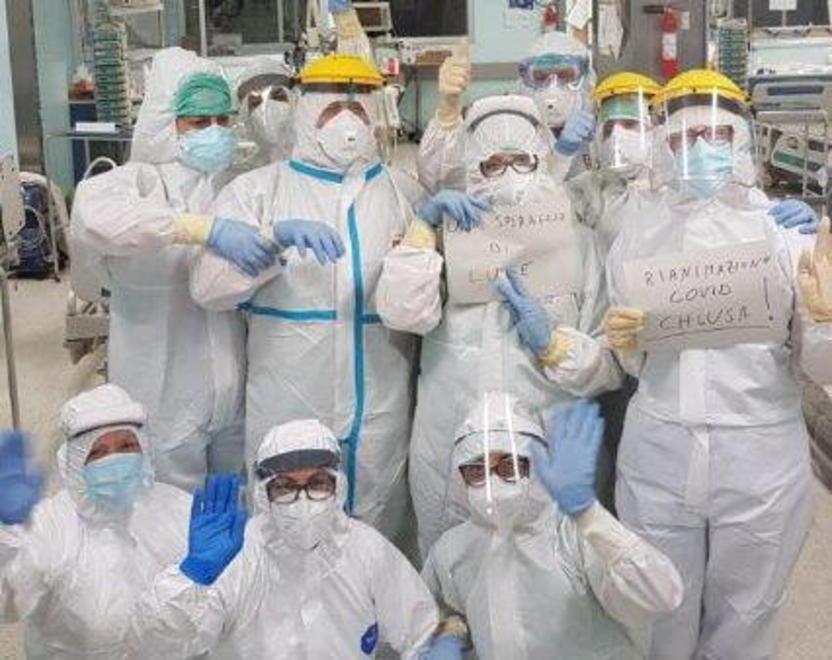 Chiuso il reparto Covid di terapia intensiva In 85 hanno giocato la partita più dura 