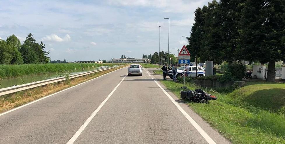 L'incidente sulla provinciale  a Novellara