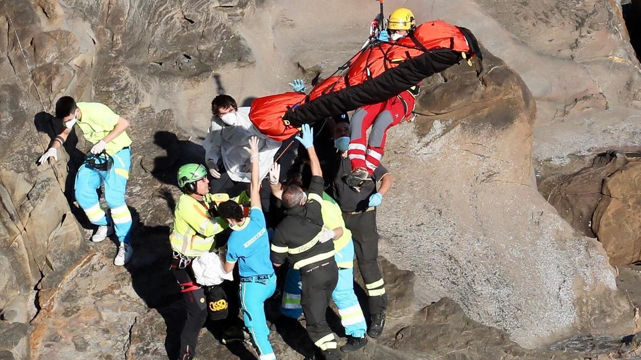 I soccorsi al quindicenne (foto Marzi)