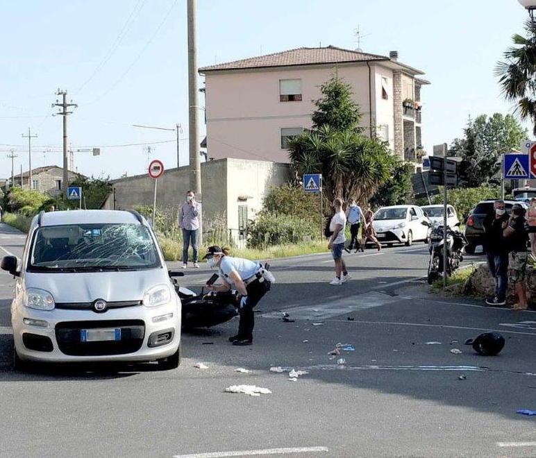 L’incrocio dove si è verificato l’incidente mortale di domenica