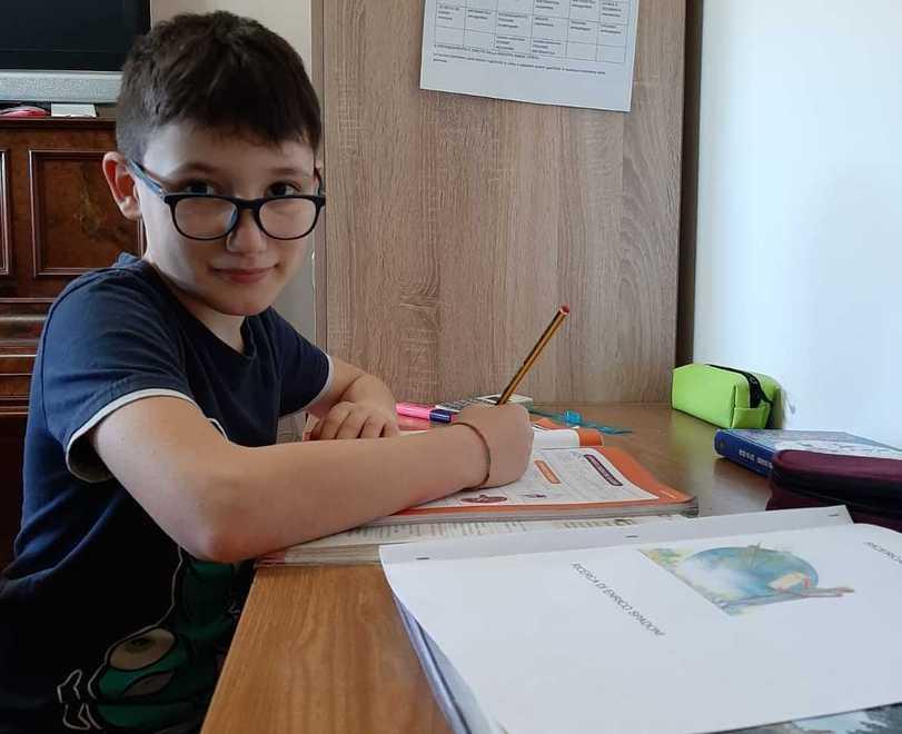 Enrico Spadoni, alunno della quinta A alle elementari Pascoli di Fucecchio che l’anno prossimo frequenterà la prima media a Ponte a Egola