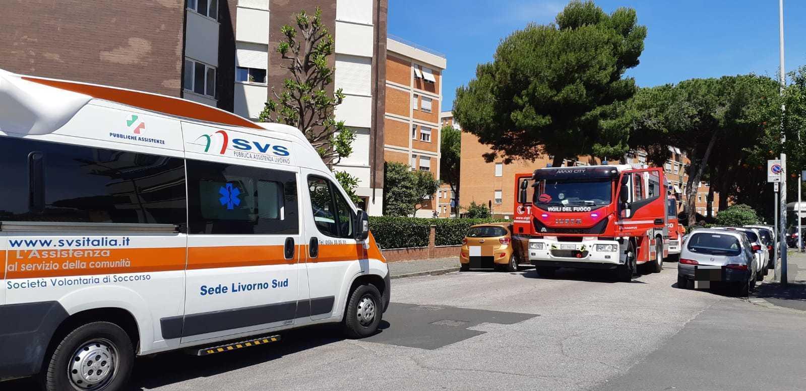 Svs e vigili del fuoco sul posto