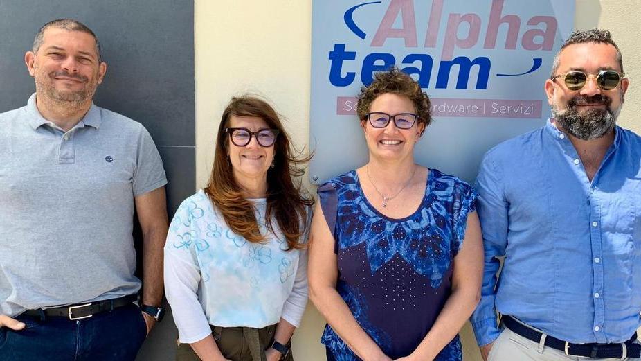 I soci di Alpha Team: Romolo Pensabene, Monica Marchetti, Simona Bagnoli, Emiliano Pensabene