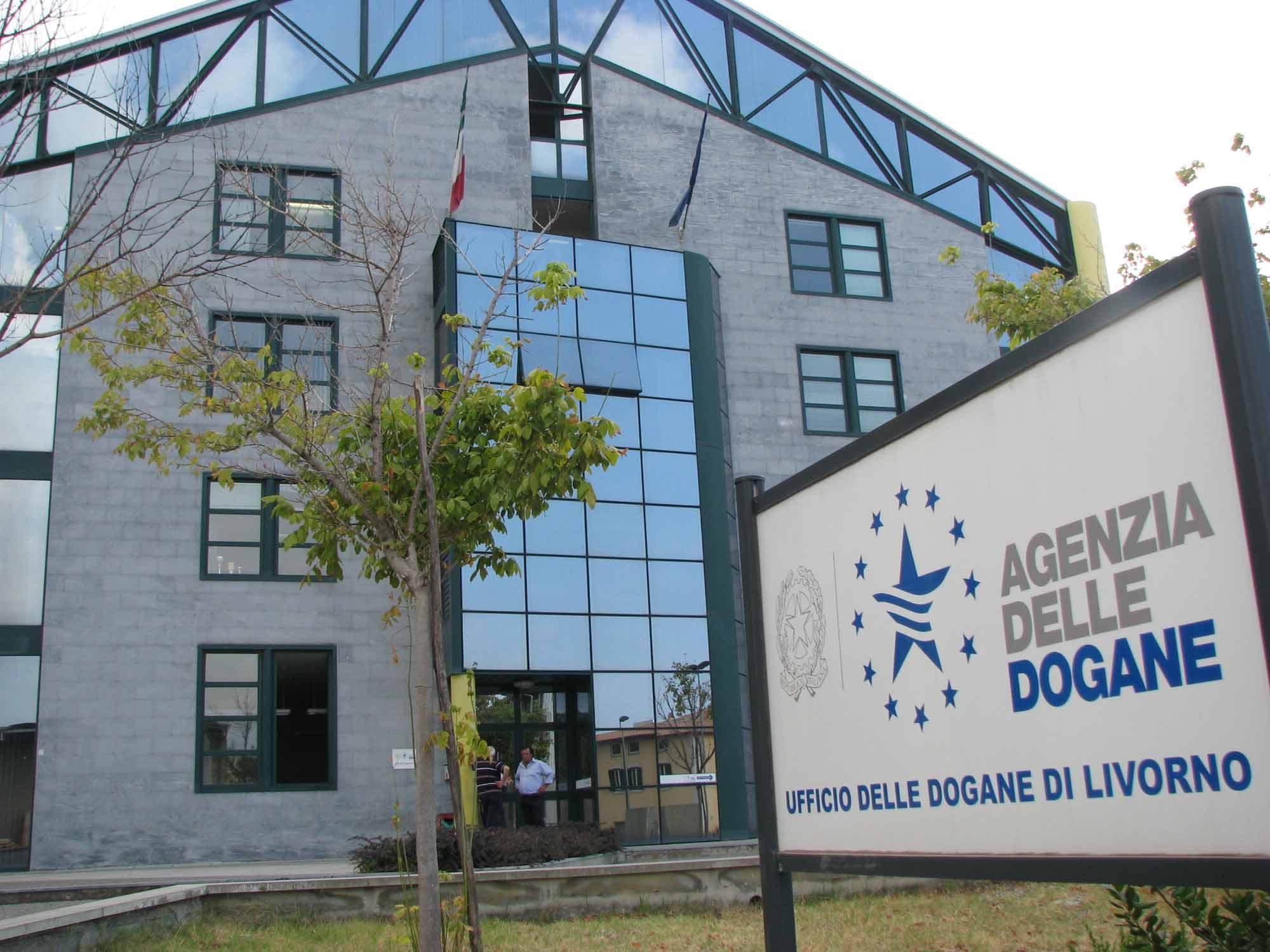 La vecchia sede livornese dell'Agenzia delle Dogane e dei Monopoli