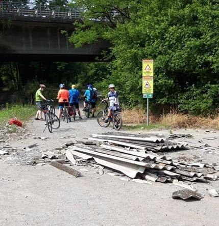 Rifiuti edili e amianto sul percorso del Secchia
