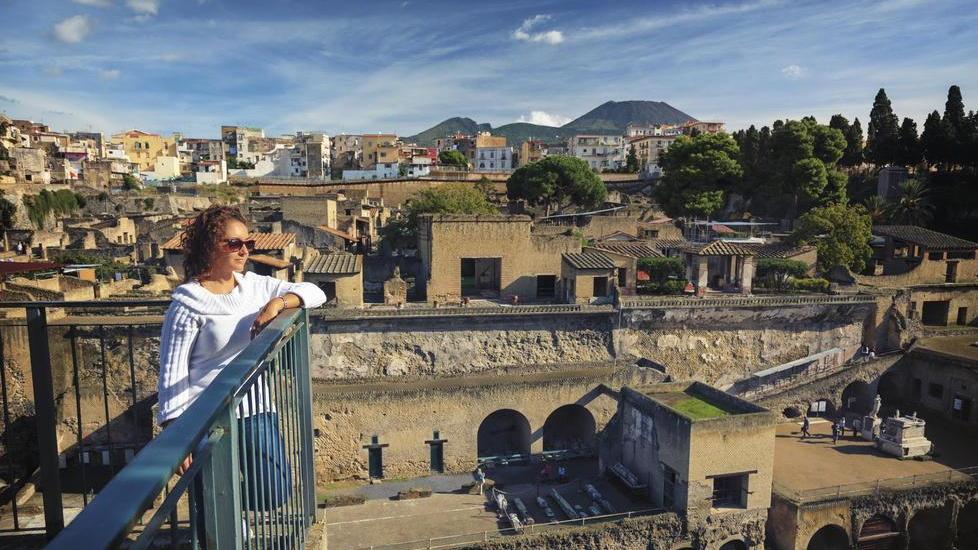 Una veduta del parco archoelogico di Ercolano