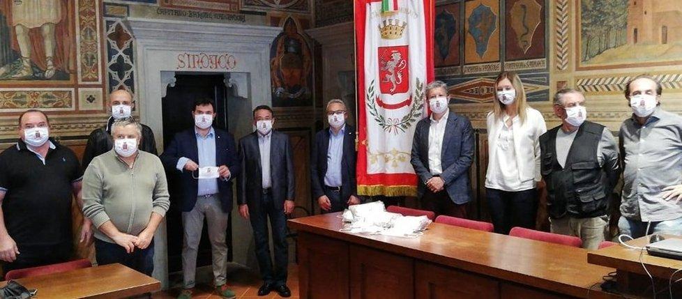 Dalle aziende mascherine con lo stemma di San Miniato