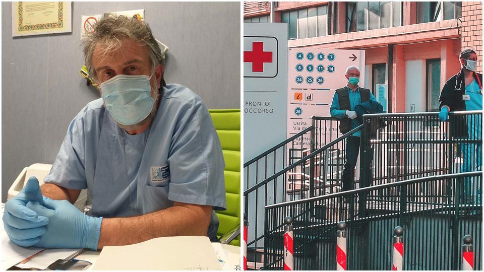 Il primario del Pronto Soccorso Alessio Bertini e l'ingresso del triage