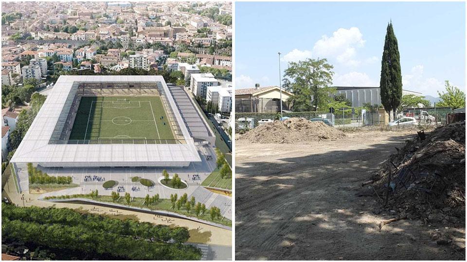 Il rendering della nuova Arena e l’area della moschea a Porta a Lucca