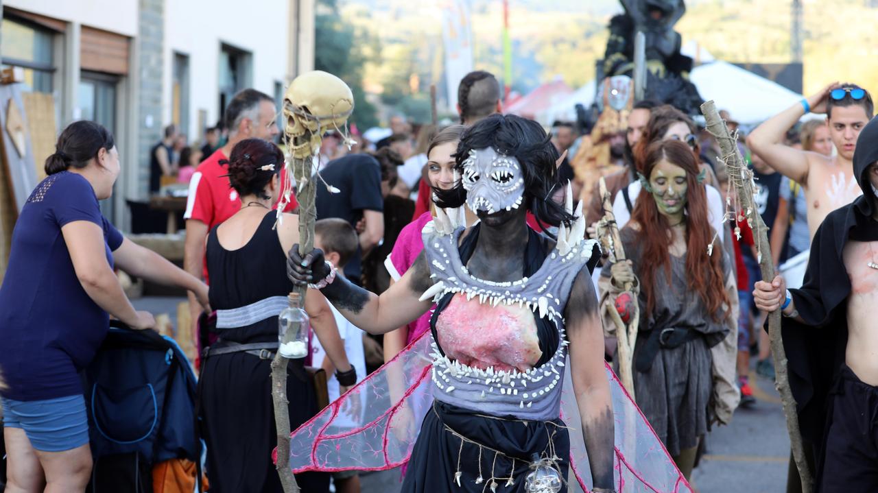 Un momento della passata edizione della festa dell'Unicorno a Vinci (foto Sestini)