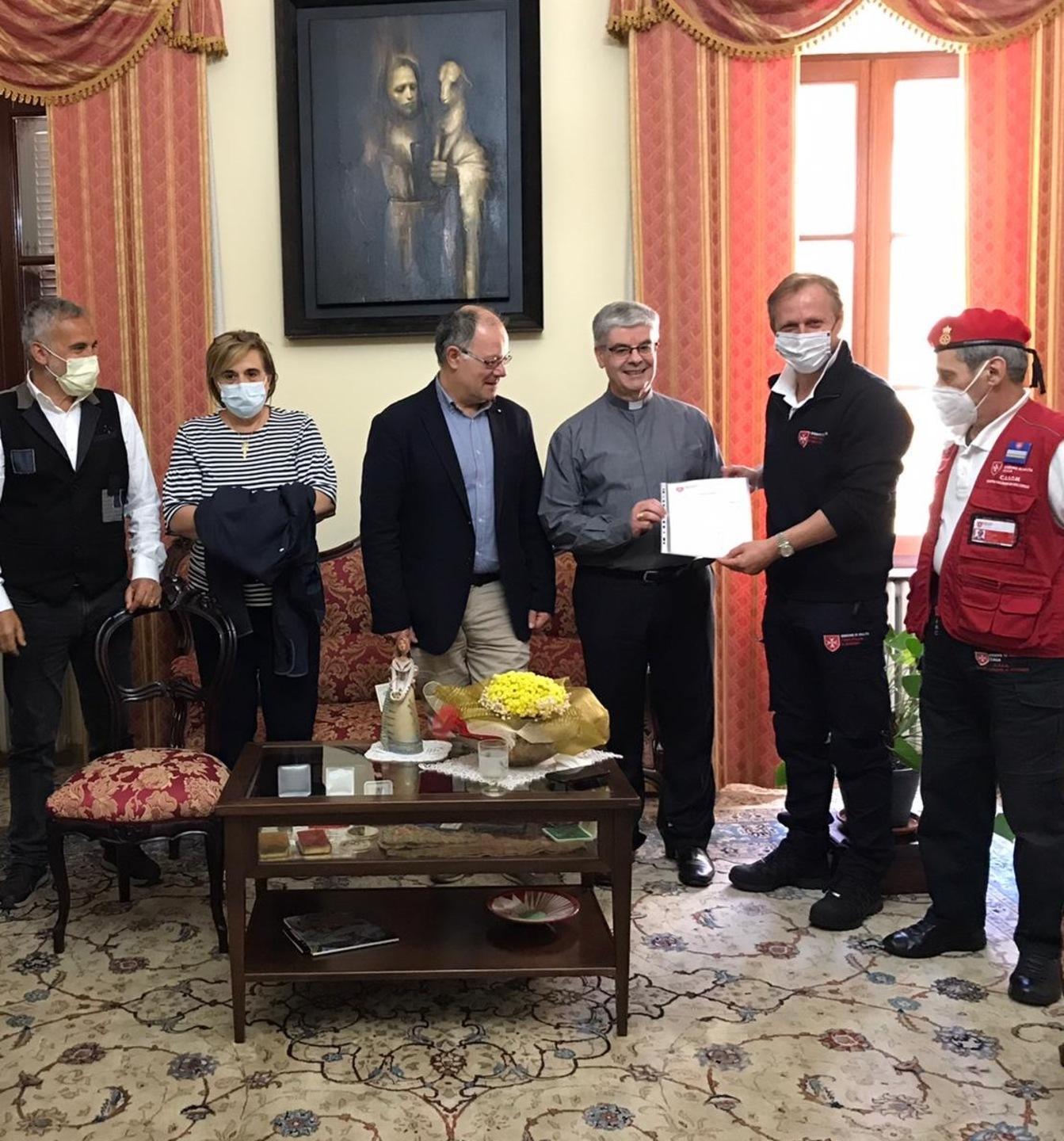 Il Cisom dona all’ospedale Segni un ventilatore polmonare 