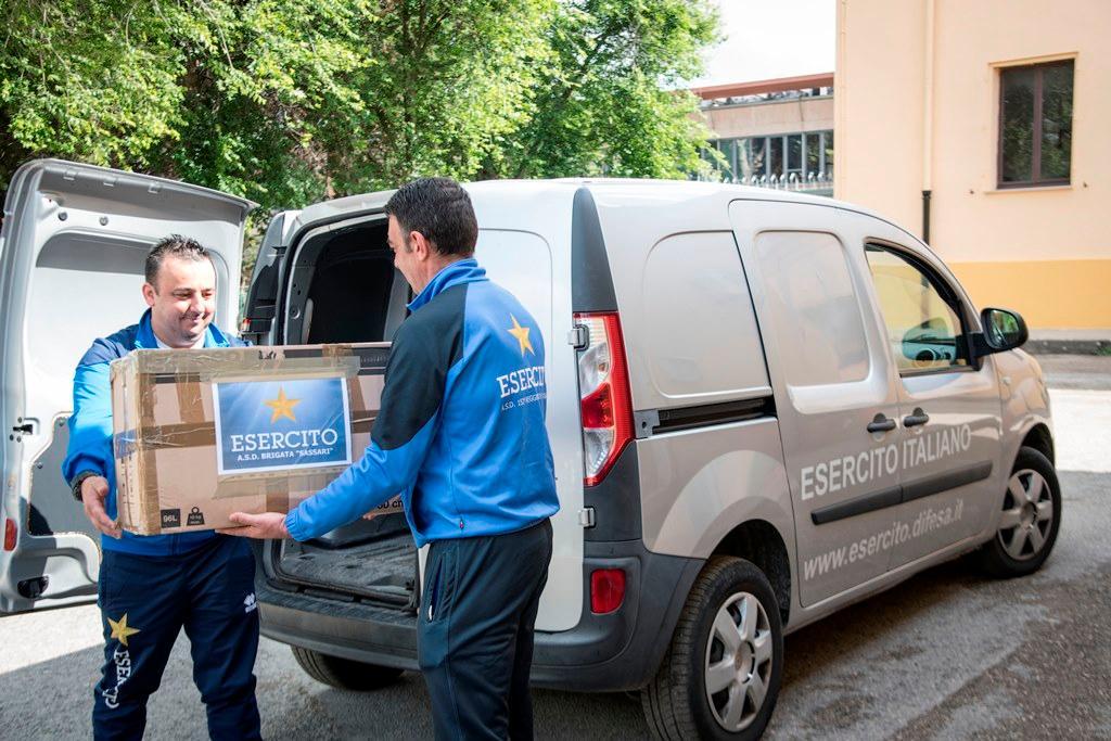 Brigata Sassari e glorie sportive alleati contro il Coronavirus