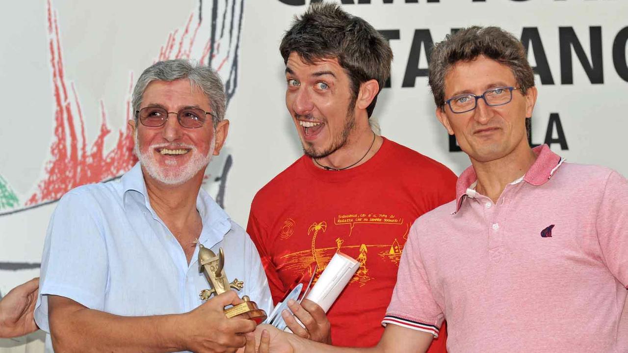 Calogero Armato (primo a sx) premiato al campionato della Bugia da Ruffini e Pallini