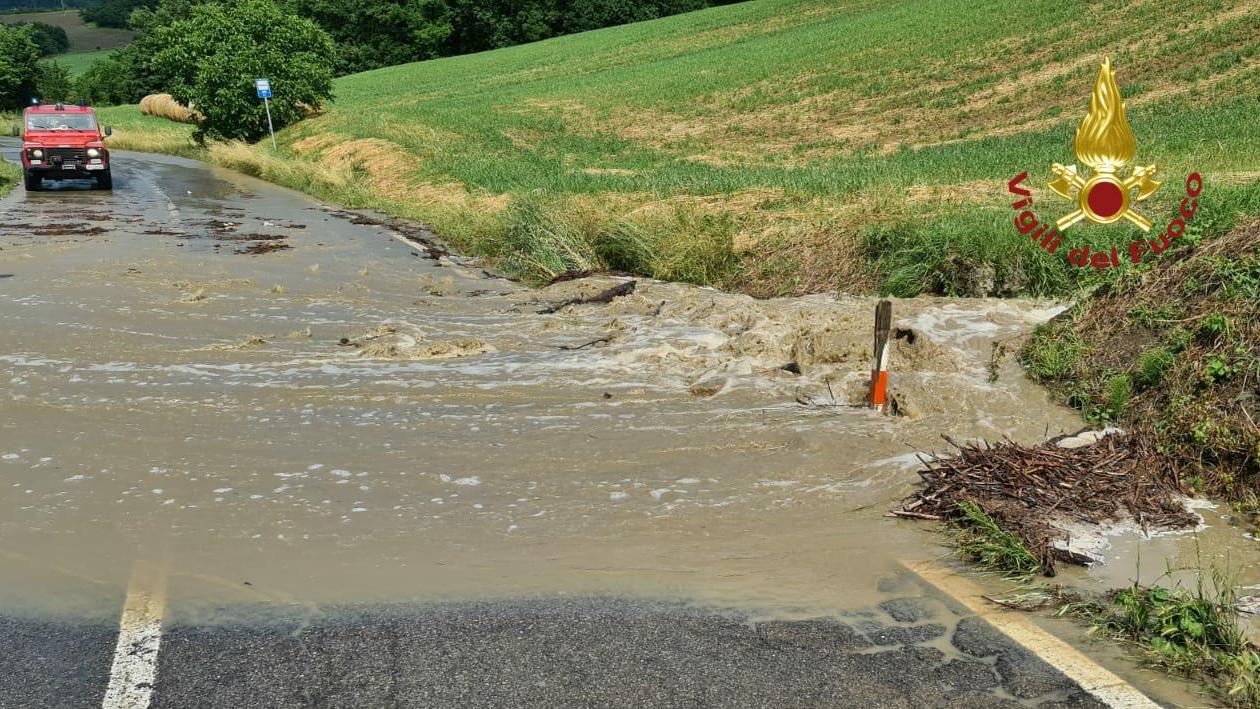 Saltino di Prignano: canale esondato dopo le forti piogge