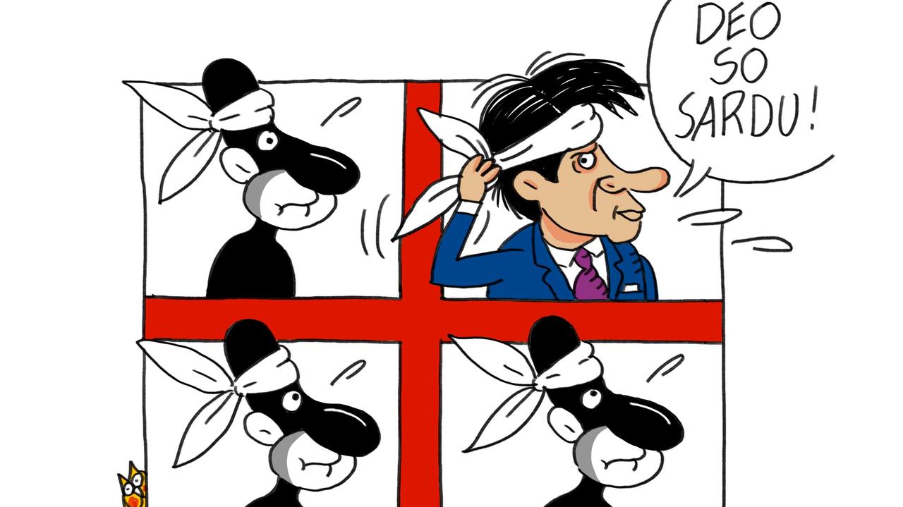 La vignetta di Gef: Conte candidato in Sardegna per il Senato?