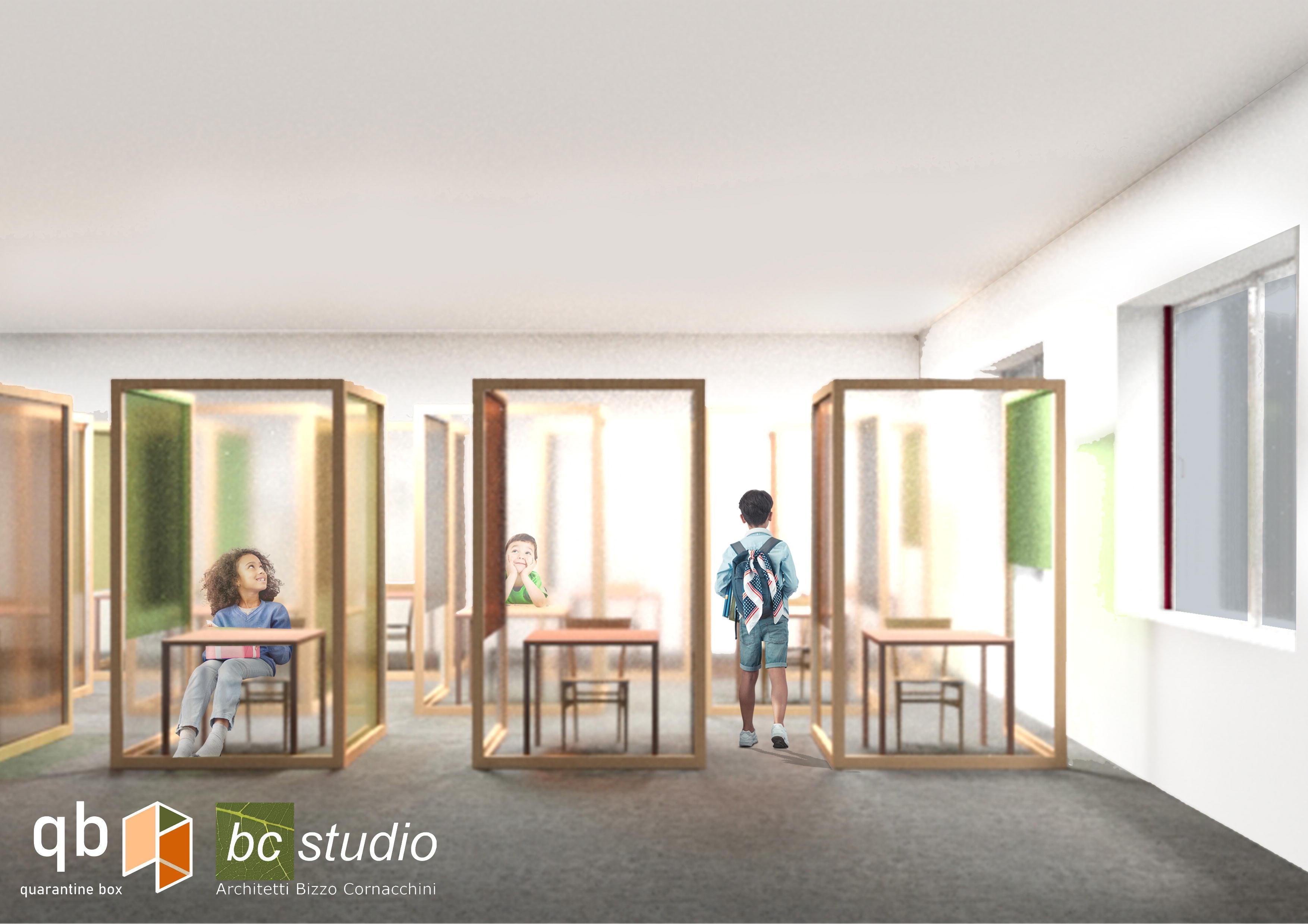 Gli studenti in aula nei box di plexiglass. I progettisti: «Meglio che le mascherine...» 