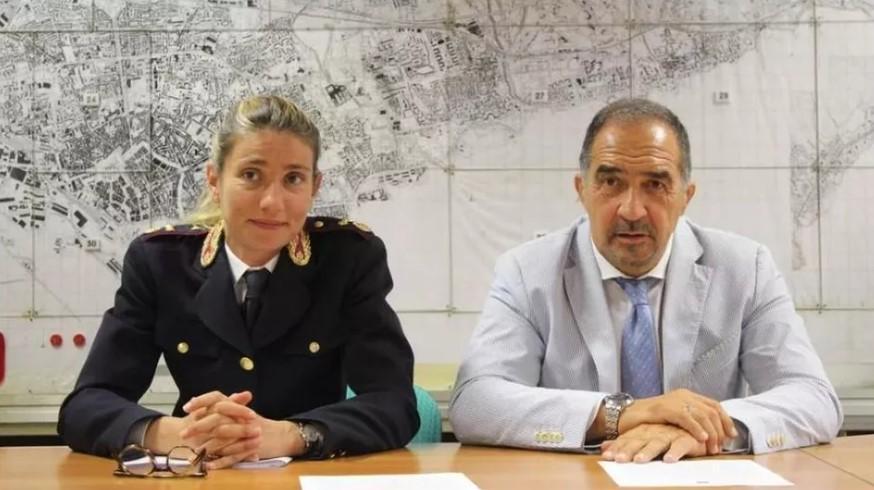 A sinistra la vicequestore aggiunto Valentina Crispi. A destra il questore Lorenzo Suraci (foto d'archivio)