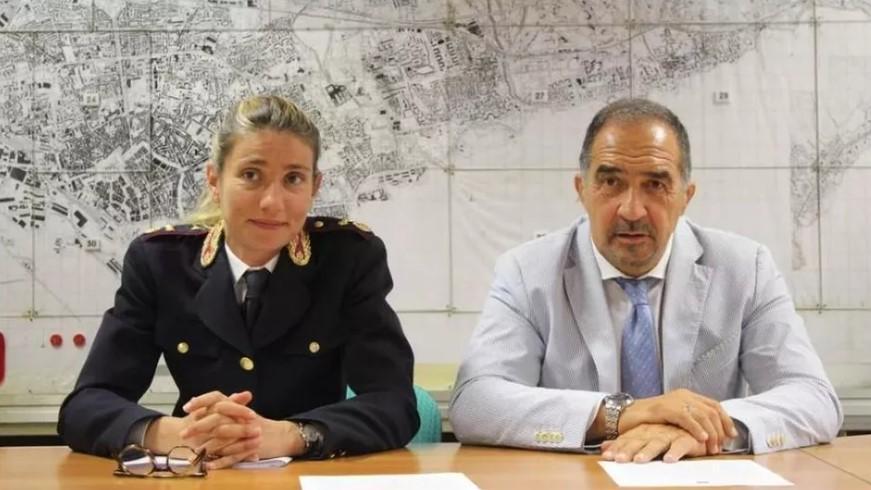 A sinistra la vicequestore aggiunto Valentina Crispi. A destra il questore Lorenzo Suraci (foto d'archivio)