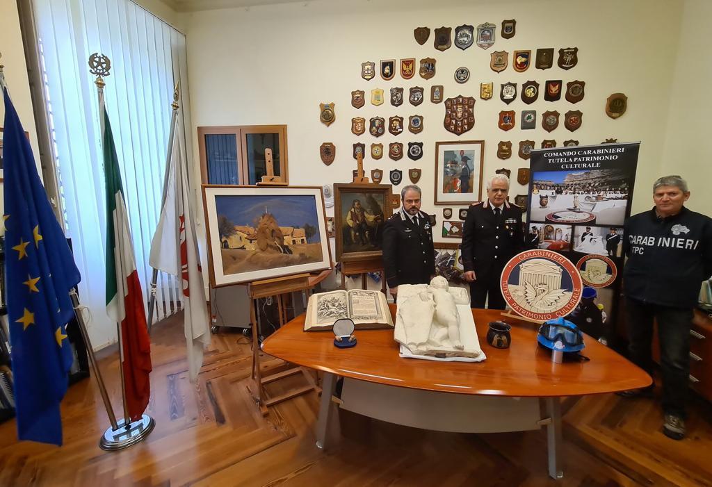 Recuperate in Toscana opere d'arte per 6,5 milioni di euro, ritrovato anche un quadro rubato a Crespina