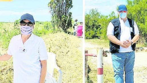 Due degli steward impiegati su spiagge e parcheggi a Rosignano. Da sinistra: Silvia Riccucci ed Enrico Bollaro