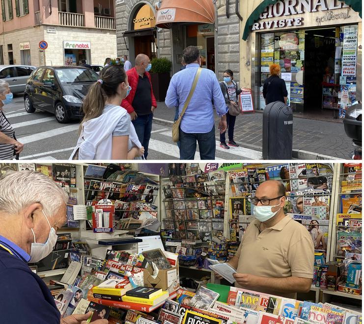 Edicole prese d’assalto nel primo giorno di distribuzione delle mascherine 