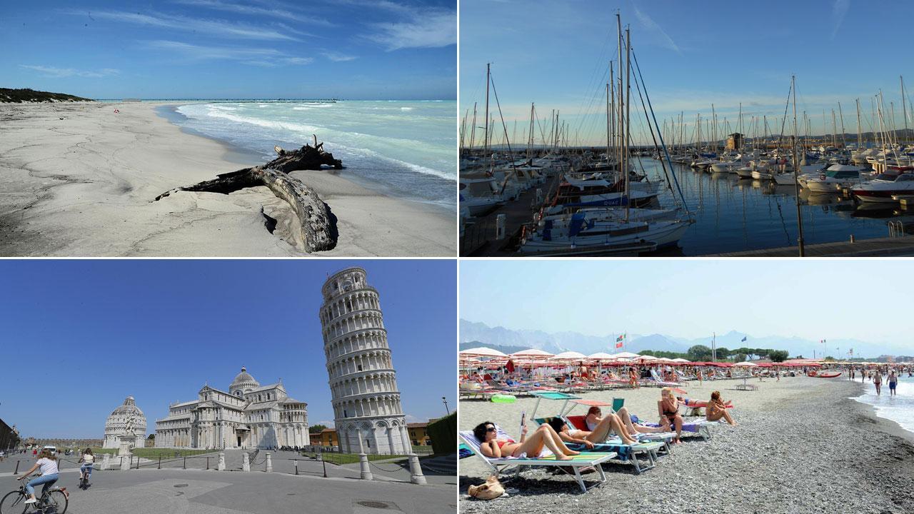 Fattore Lombardia, il brutto tempo congela la paura: pochi sulle spiagge toscane 