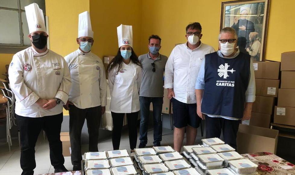 Cibo e solidarietà del Conventino di Calci per la mensa Caritas