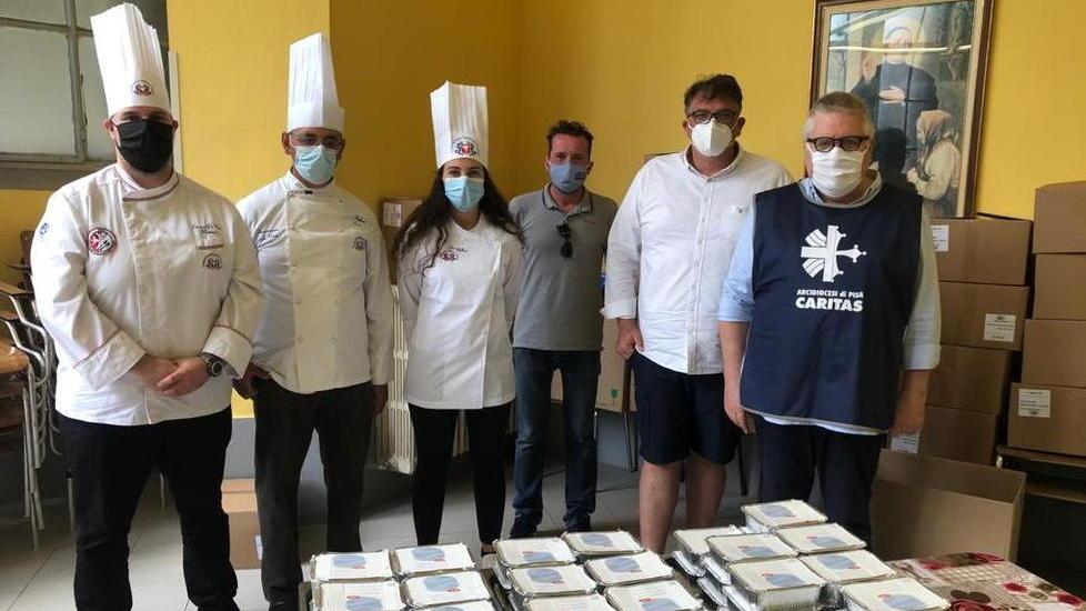 Cibo e solidarietà del Conventino di Calci per la mensa Caritas