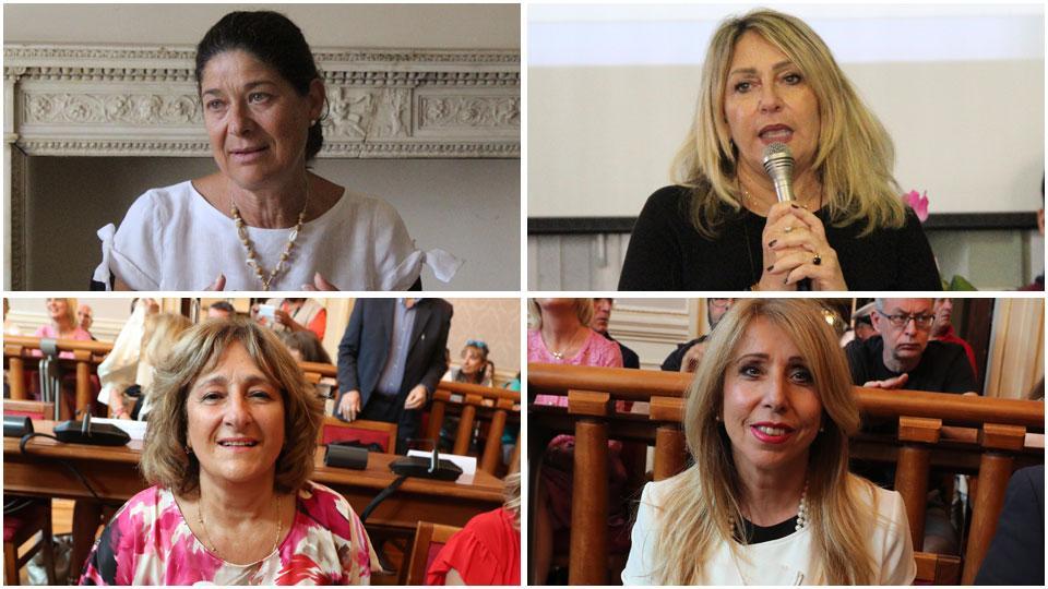 Dall’alto, in senso orario, Monica Mannucci, Cristina Grieco, Cristina Lucetti ed Eleonora Agostinelli