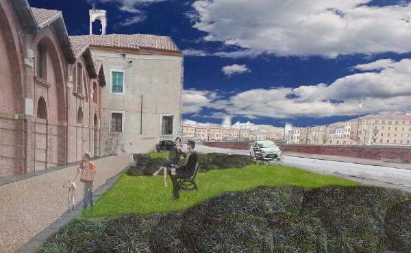 La simulazione grafica di come sarà trasformata la zona