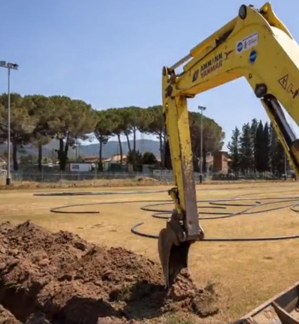 Nuovi impianti di irrigazione al campo sportivo di Bagno