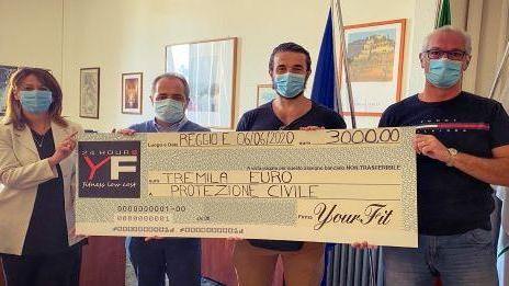 Bd Fitness sostiene la Protezione civile con tremila euro