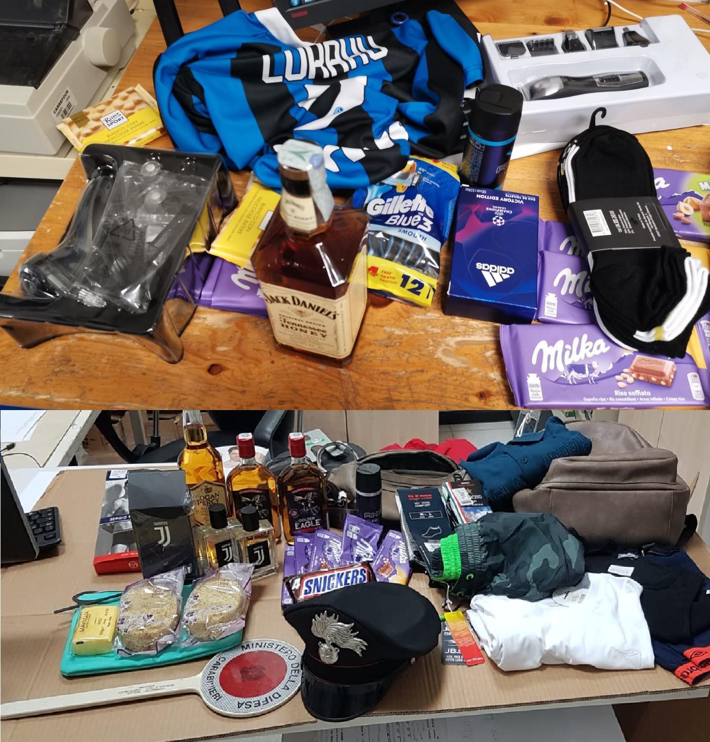 Rubano superalcolici e maglie di squadre di calcio: arrestati a San Sperate