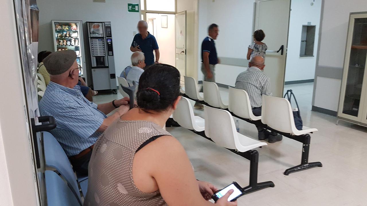 La sala d'attesa di un ambulatorio, immagine di repertorio